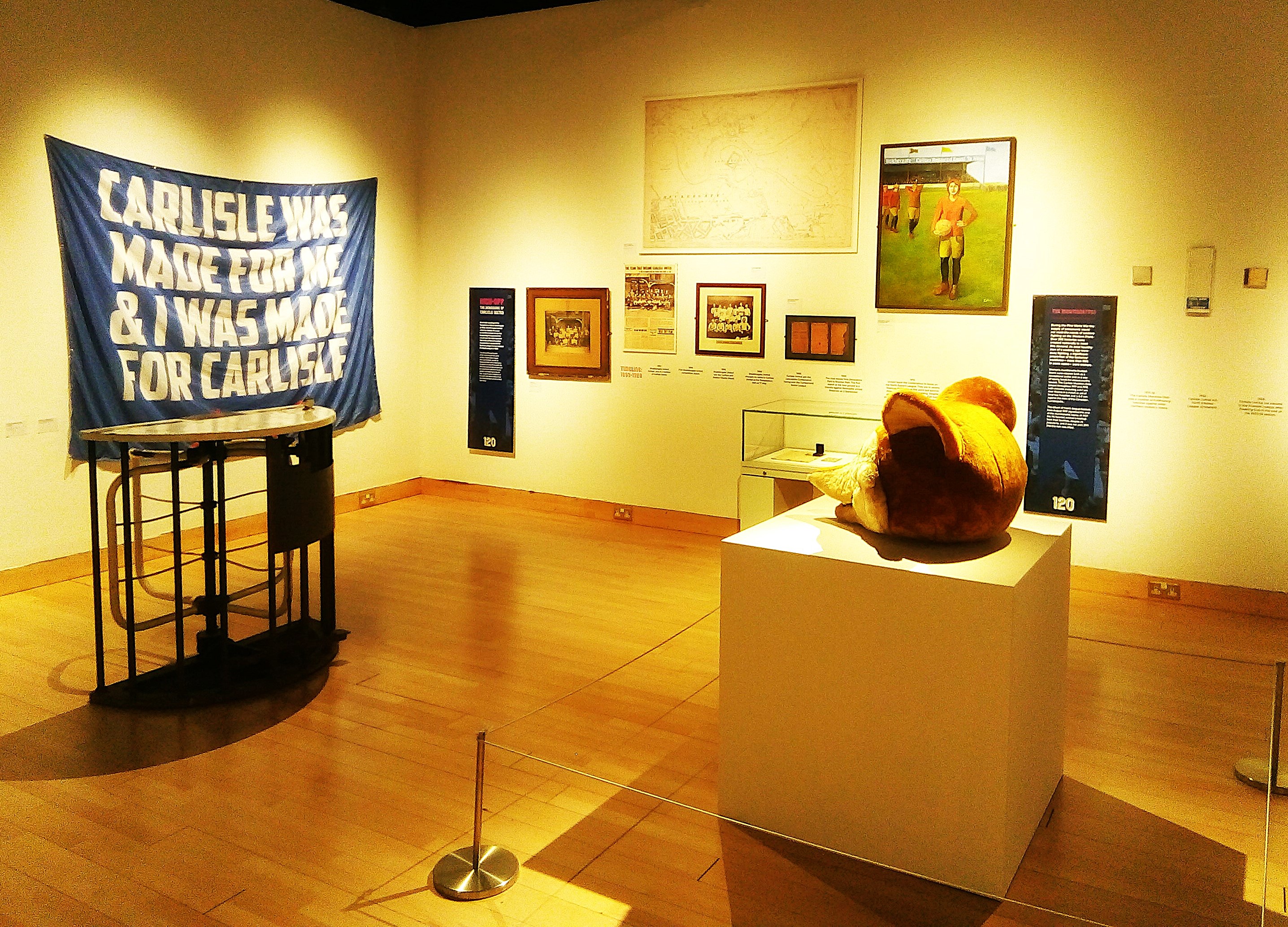 Exhibition celebrating 120 years of Carlisle Utd opens at Tullie House Museum